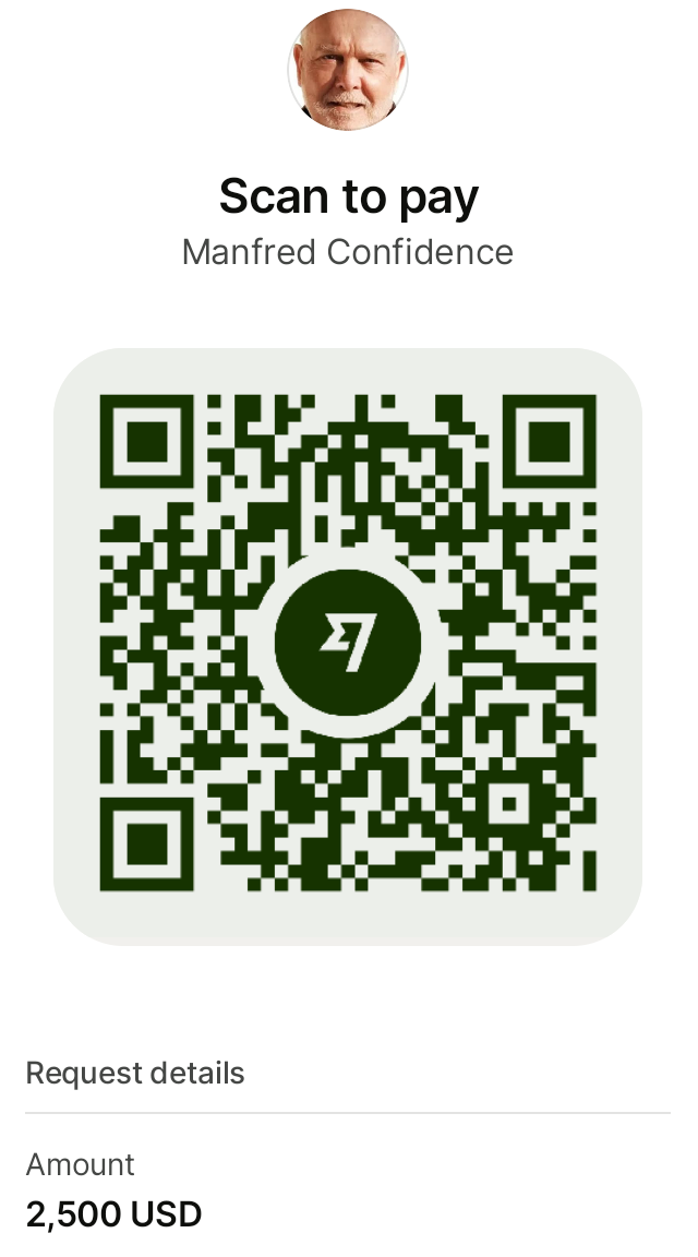 Please pay with this QR Code